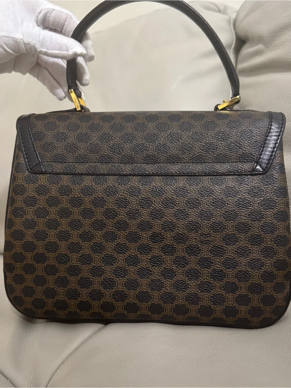 Celine structured satchel
